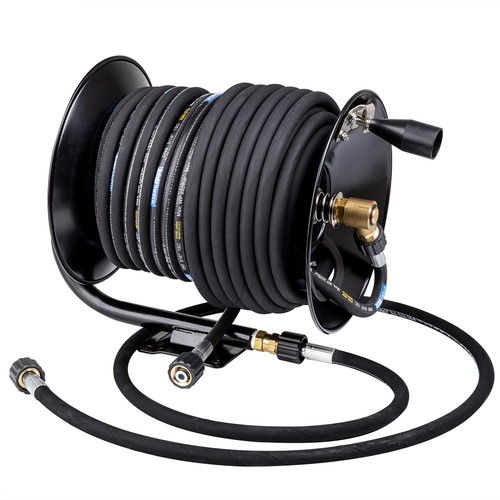 Reel and 100ft 30m hose - and, 100ft/30m
