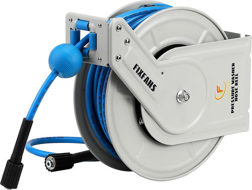Pressure washer hose reel with - pressure,