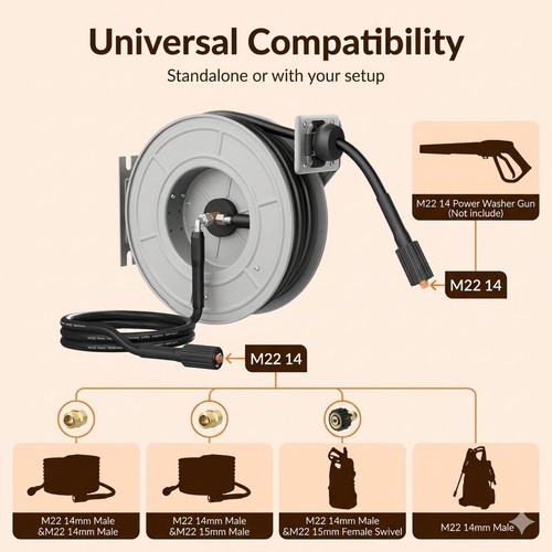 Retractable pressure washer - retractable,